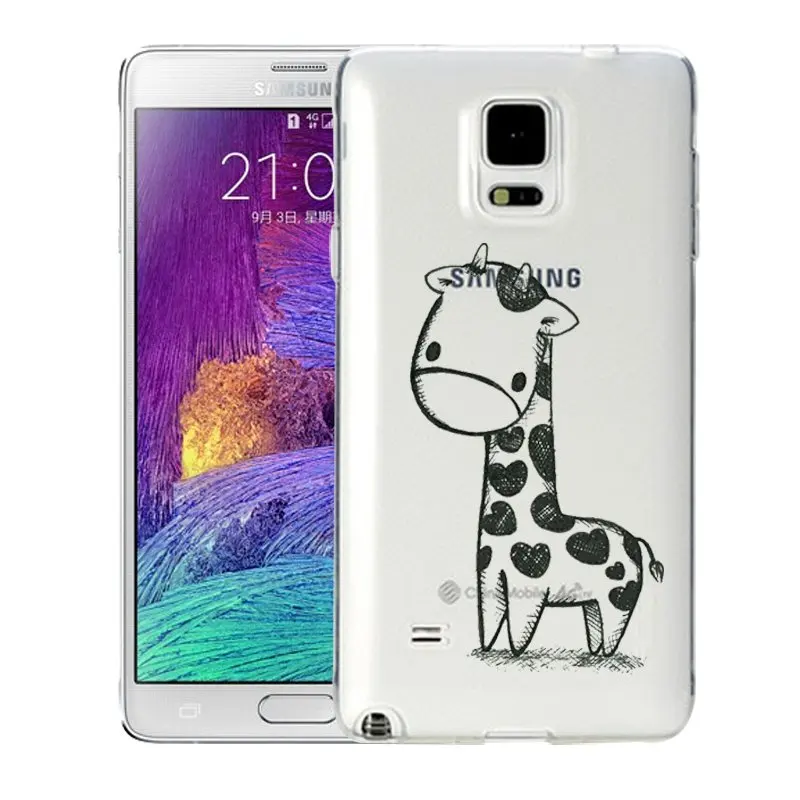 Qmswei ТПУ мягкий чехол для телефона samsung S8 s6 s7 edge s4 s5 s3 C5 C9 note3 note4 note5 ясно Олень Cat Орел