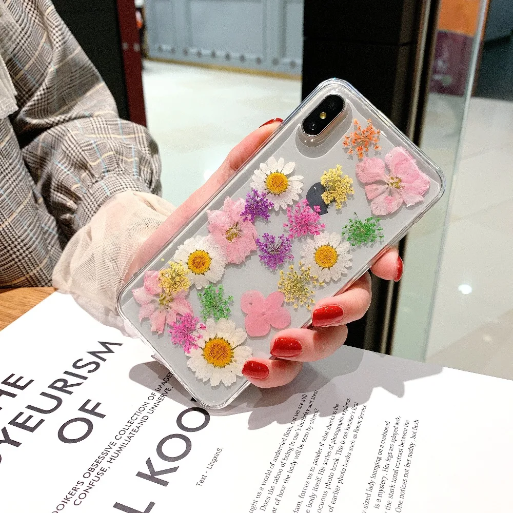 Прозрачный мягкий чехол с объемными цветами для Apple iphone 6 7 8 9 Plus X XR XS Max 6P 7plus 8plus XsMax |
