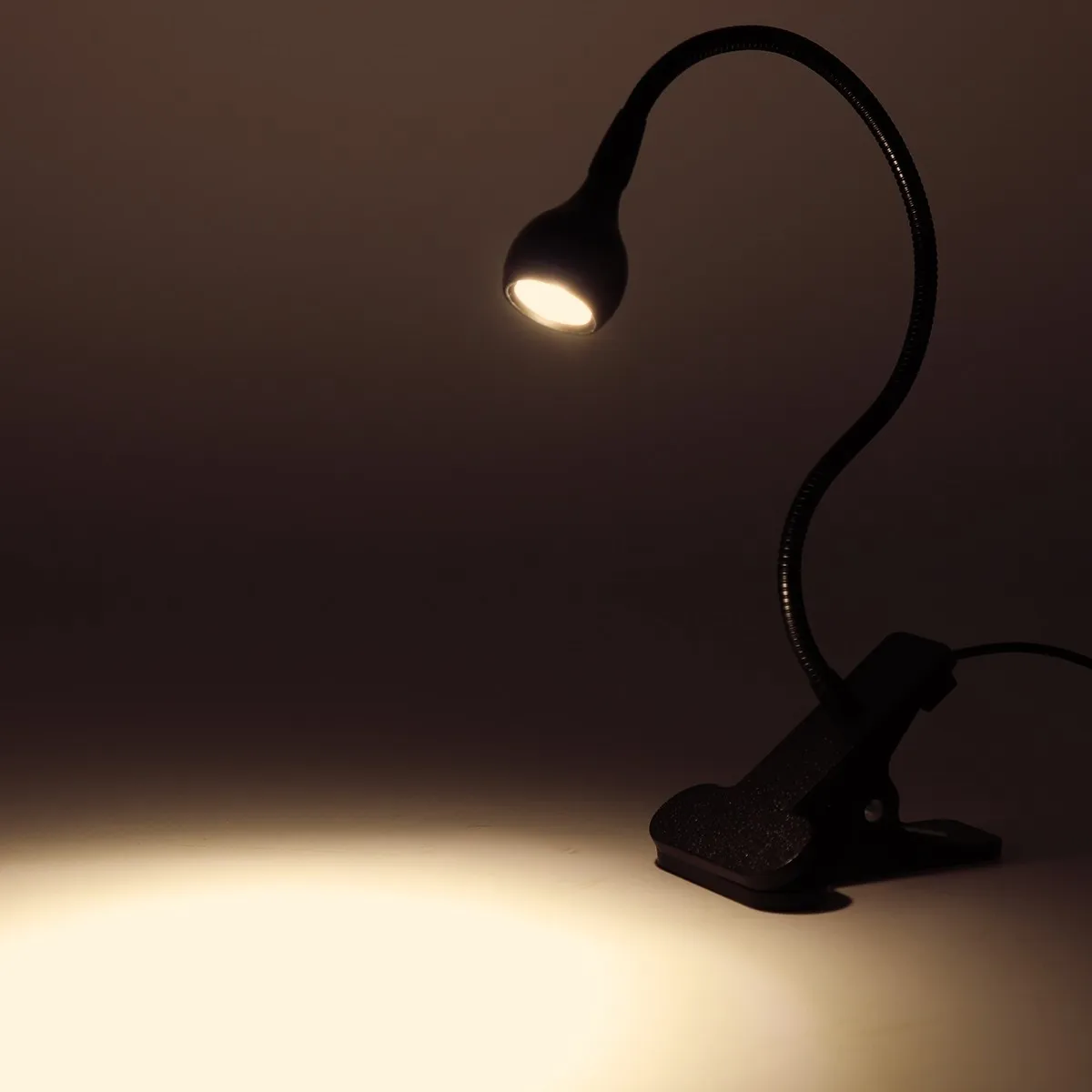 Зажим держатель USB мощность Led Настольная лампа Гибкая с регулируемой яркостью 4