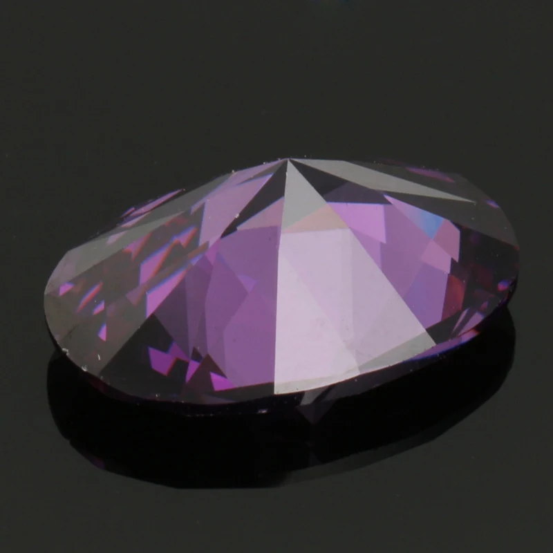 KiWarm 10.06CT фиолетовый искусственный циркон драгоценные камни овальной огранки 14x10 мм свободные драгоценные камни DIY ювелирные изделия кулон декоративные поделки