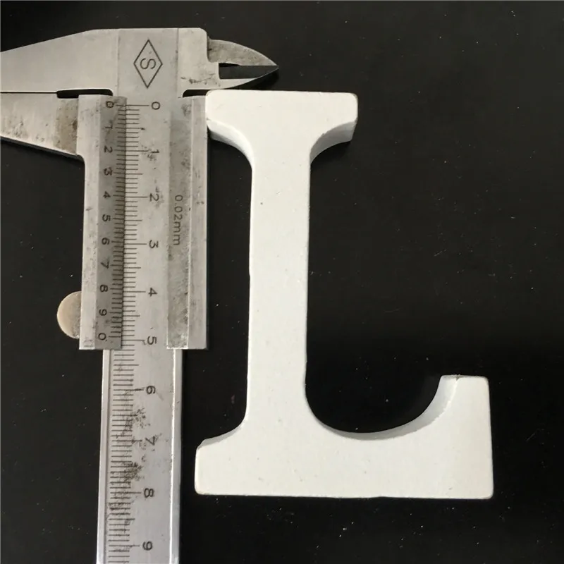 L 1 шт. DIY A-Z Деревянные белые английские буквы Свадебный декор Алфавит украшения boda mariage деревянные украшения слова вечерние украшения - Цвет: L