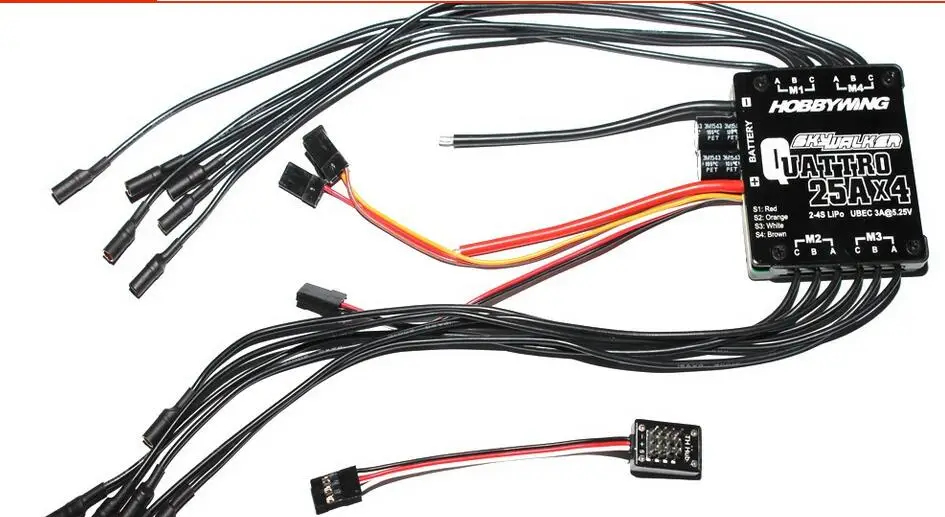 100% Оригинальный HOBBYWING SKYWALKER Brushless ESC:80A 60A 50A 40A 20A 15A 12A 6A для радиоуправляемых