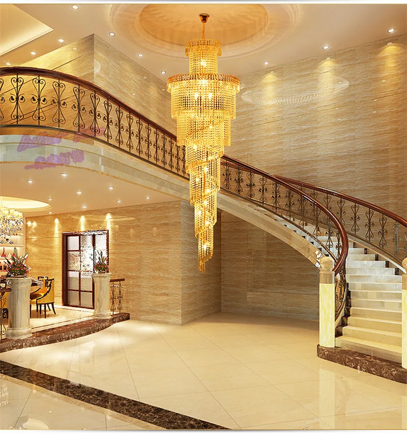 

2016 Villa Compound Floor Of Chandeliers, Luxury Hotel Market Hall Decorative Crystal Chandelier.