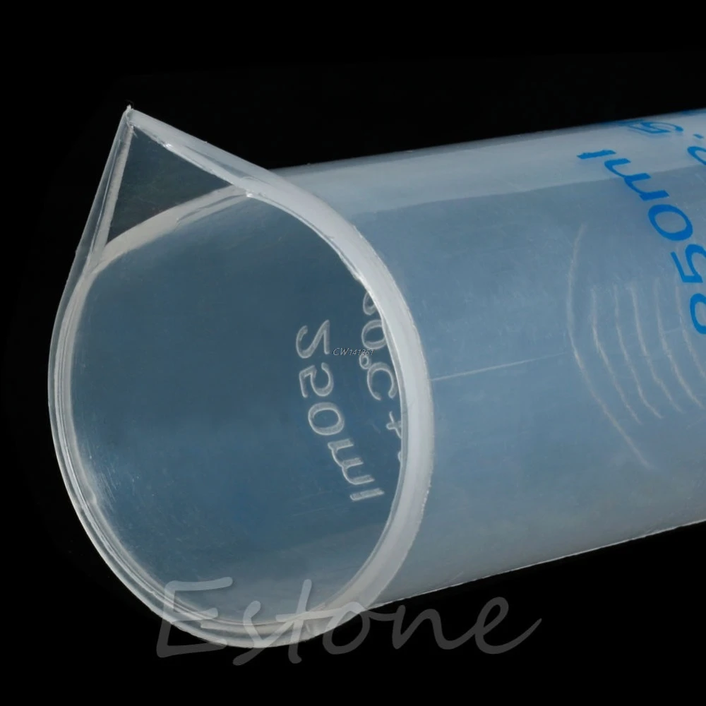 

New Fashion Plastic Measuring Cylinder Trial Liquid Tube Laboratory Test Graduated Jar Tool G03 Drop ship