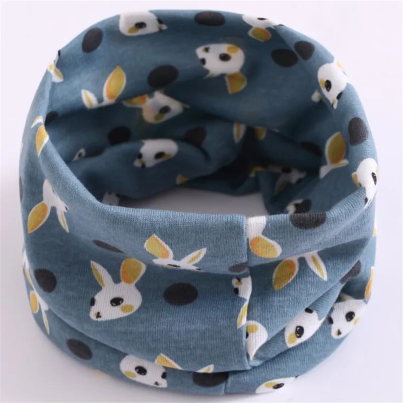 green rabbit head Новинка; хлопковые детские нагрудники; сезон осень-зима; шарф для маленьких девочек с круглым вырезом; Детские шарфы; шейный платок для мальчиков; Детский шарф; одежда - Цвет: green rabbit head