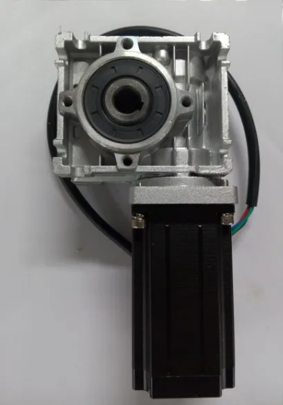 

CNC gearbox A stepper motor NEMA 23 out 2.8NM install with RV030 a 1:10 Worm Reducer make up stepper motor deceleration Gearbox
