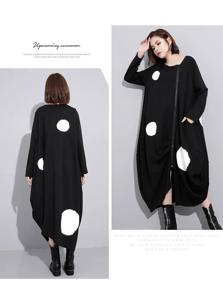 Max LuLu Autumn Luxury Fashion Korean Ladies Casual Streetwear Womens Elegant Dot Long Dresses Sexy Punk Vestidos Plus Size
