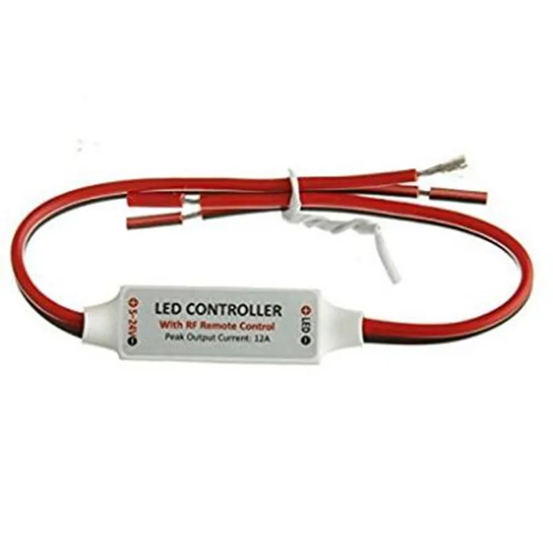 RF беспроводной светодиодный контроллер DC5V 24V 12A диммер одноцветная Светодиодная