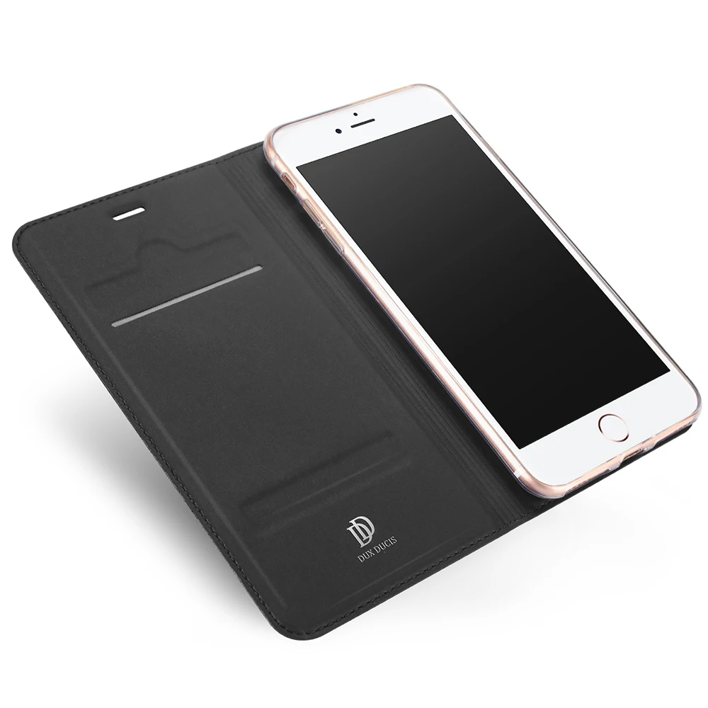 Флип чехол для Apple iPhone 7 плюс 8 из искусственной кожи TPU Мягкий защитный слот карт