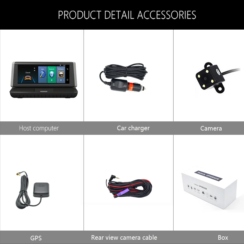 AWESAFE 4 г Android 5 1 Видеорегистраторы для автомобилей Камера ADAS регистраторы FHD 1080 P