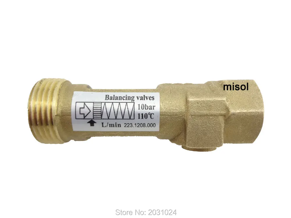 10 pcs of Brass Flow Meter Balancing Valve flow sensor for hot water system | Обустройство дома