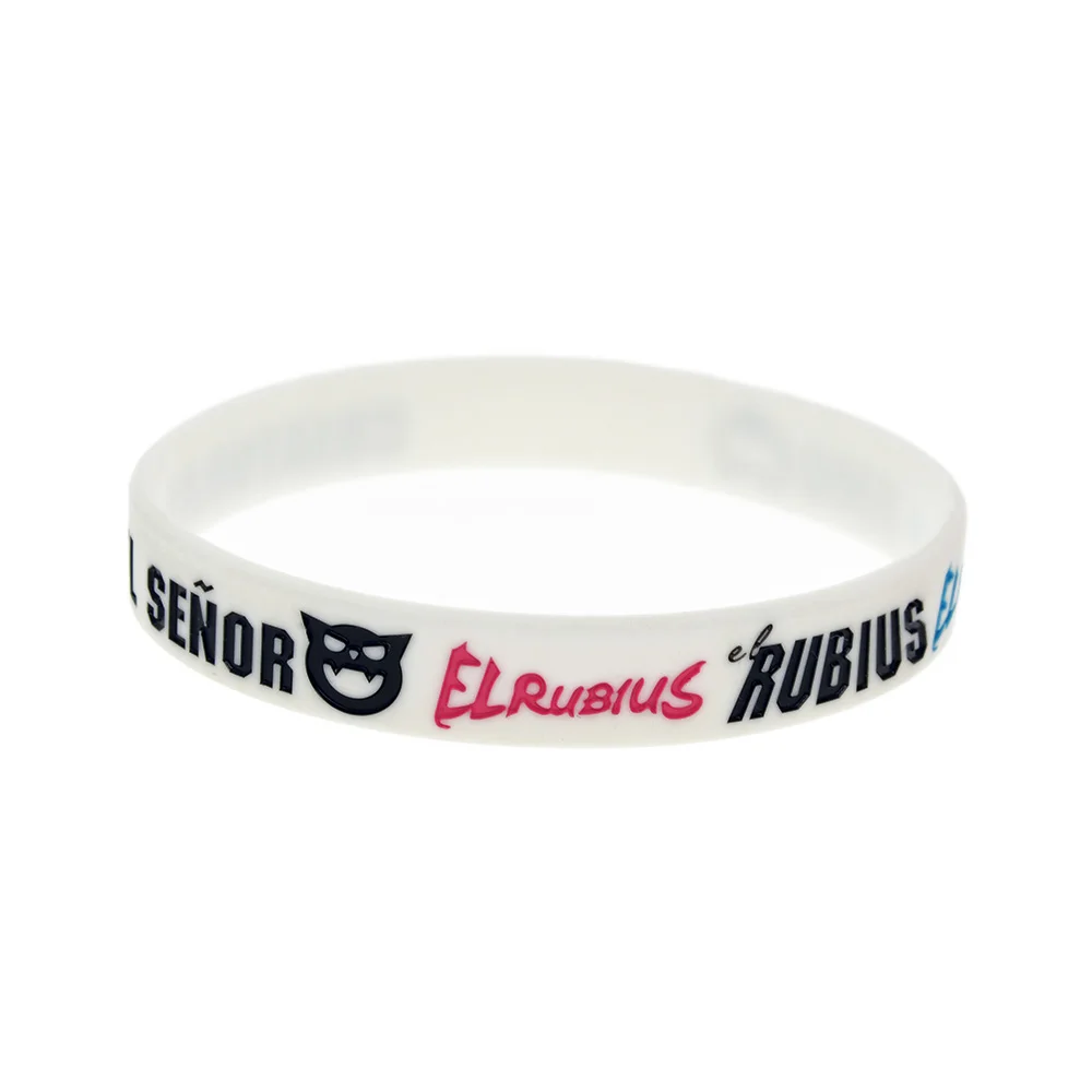 (OBH) 50 шт в наборе Rubius Omg Wristband силикона для взрослых Размеры белого цвета рекламных