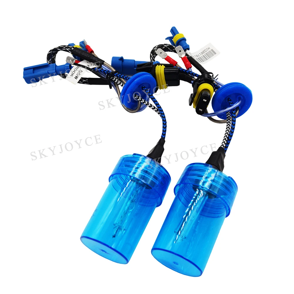 SKYJOYCE AC 12V 55W Супер быстрая яркая HID лампа 5800K Автомобильная фара Лампа H1 H7 H11 9005 9006