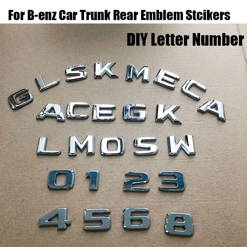 DIY автомобильные эмблемы для Mercedes Benz SClass S320L S350L S400L S450L S500 S500L S600 S600L багажник