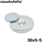 30*5 магнит 40 шт. 30 мм x 5 мм кольцо Отверстие 5 мм Сильный Круглый редкоземельный неодимовый магнит 30x5 мм Бесплатная доставка