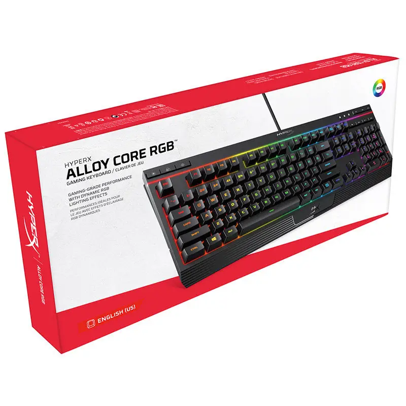 KINGSTON HyperX сплав Core RGB E sports игровая клавиатура металлическая панель механическая