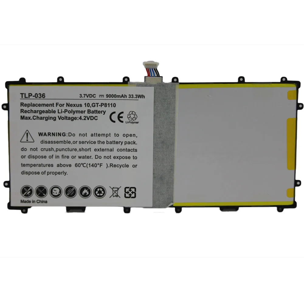 Аккумулятор 9000 мАч для планшета Samsung Google Nexus 10 GT P8110 HA32ARB SP3496A8H батареи + инструмент
