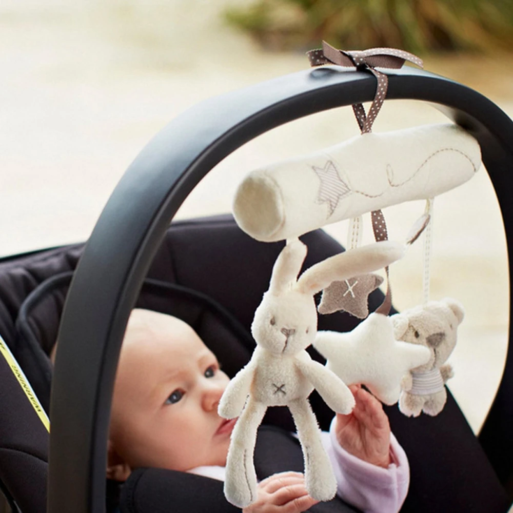

BabeLeMi Cute Rabbit Babyplay Activity Spiral Bed & Stroller Toy Kawaii Hanging Crib Rattle Kids Baby Toys 0-12 Months Juguetes
