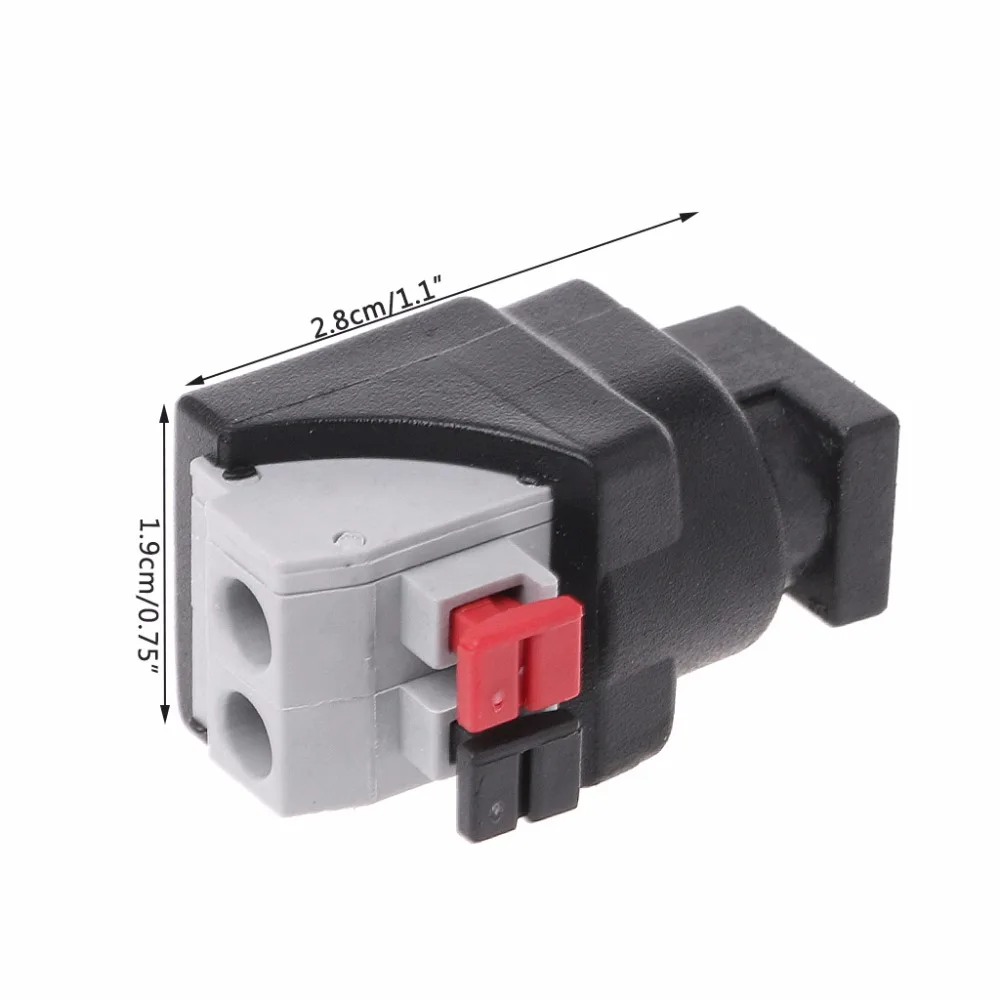 5.5x2.1mm DC Female Jack Connector Plug Adapter Push Type Quick Power | Обустройство дома