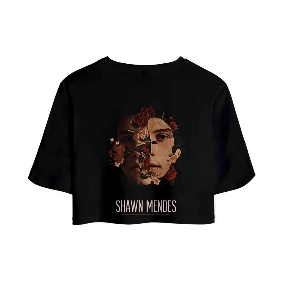 Shawn Mendes Объёмный рисунок (3D принт) футболка с короткими рукавами для женщин