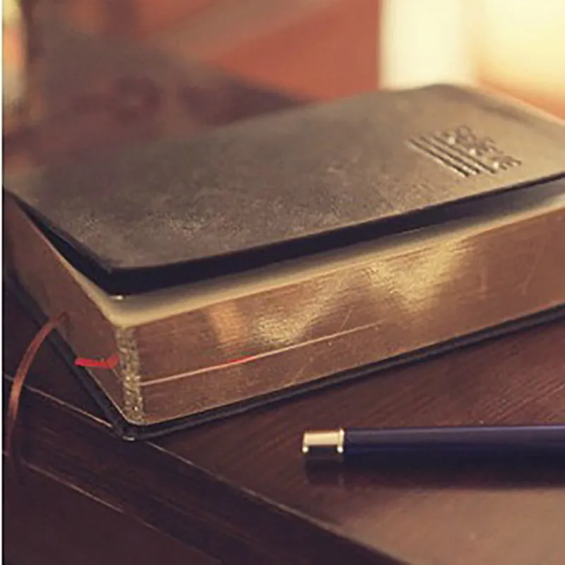 Винтажный блокнот из плотной бумаги кожаный Библейский дневник школа