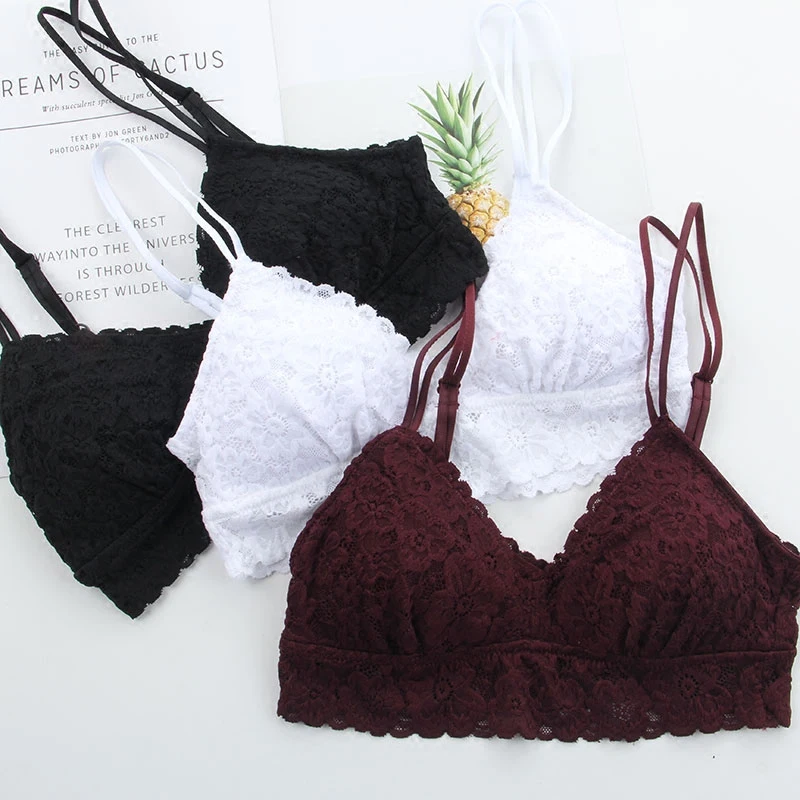 Женские кружевные трусики Бралетт комплект Бесшовного нижнего белья с хлопковой