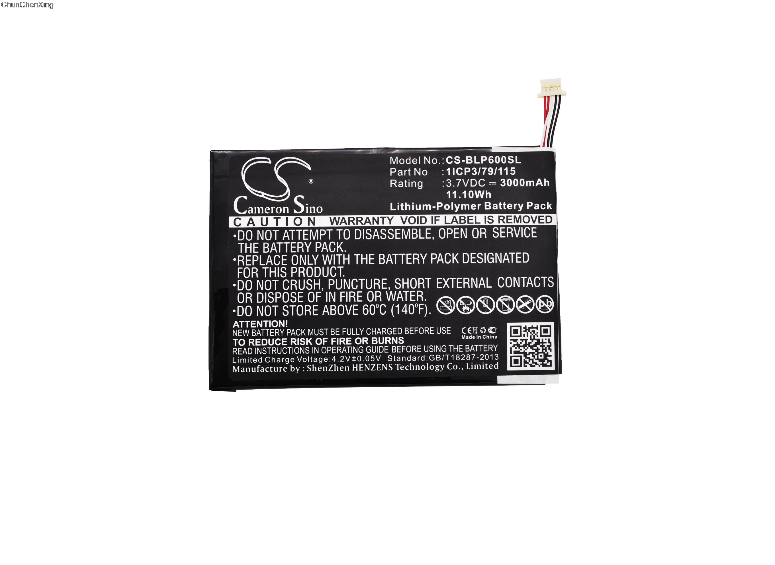 Аккумулятор Cameron Sino 3000 мАч 1ICP3/79/115 для BLU P60W TouchBook 7 0 Pro|Батареи планшетов и