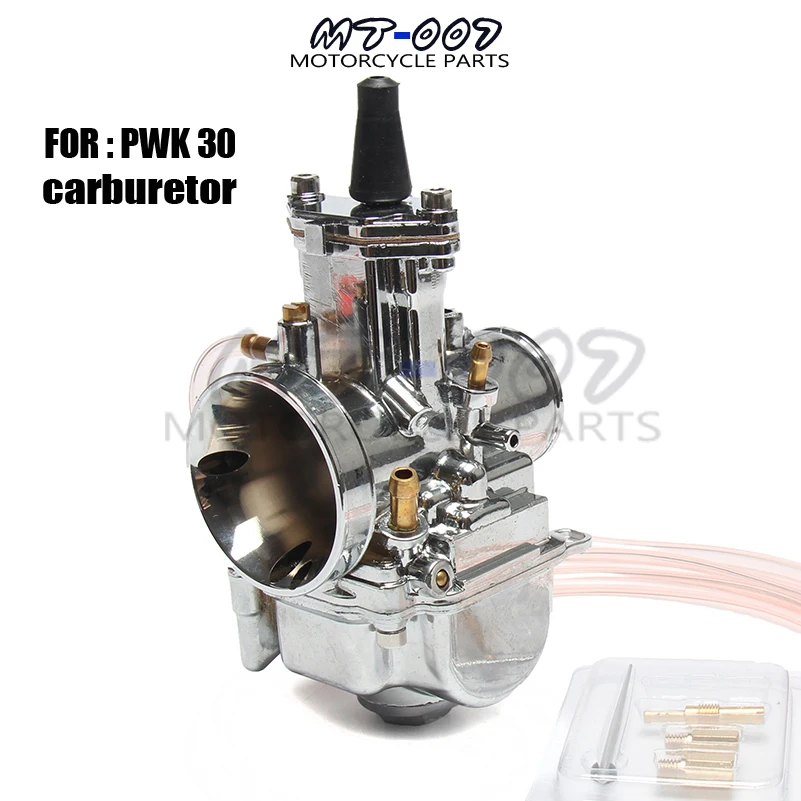Универсальный серебристый карбюратор 30 мм для модели PWK Mikuni с power jet 100 150cc