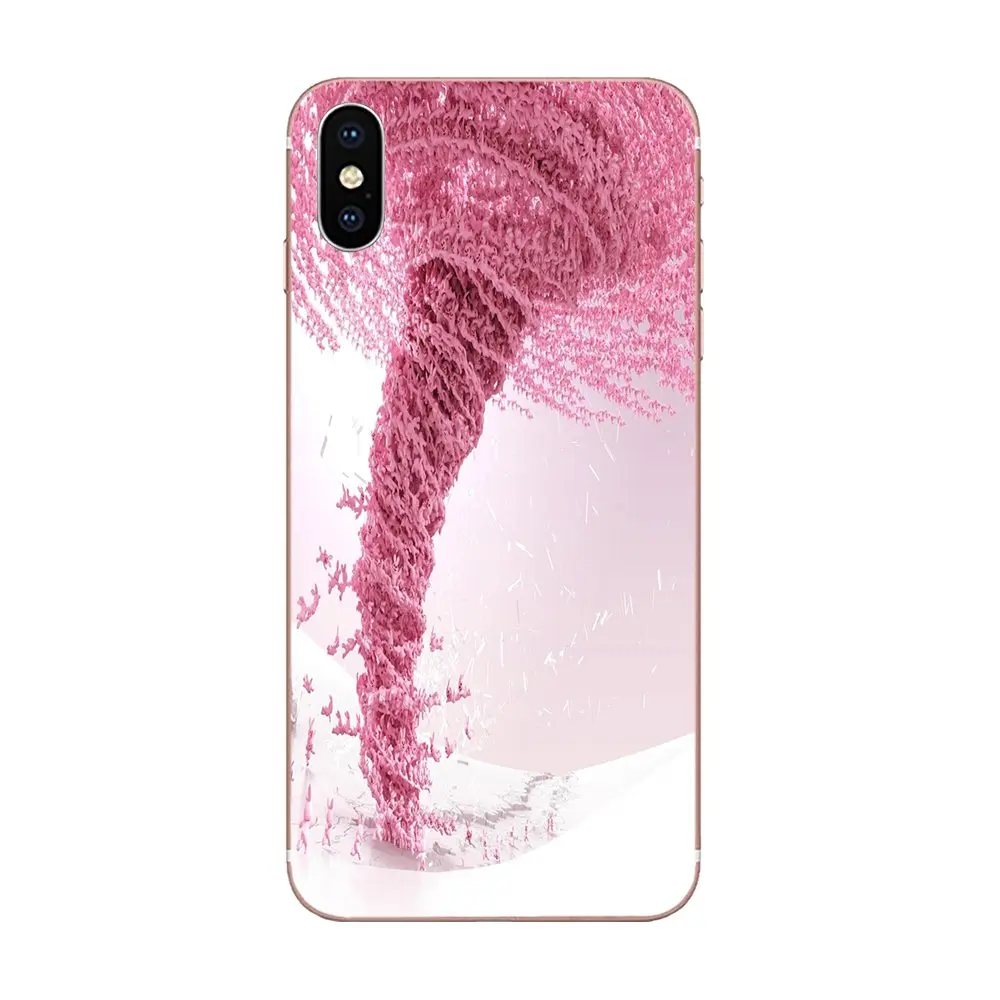 ТПУ протектор розовый красота Торнадо полосы сердце для Xiaomi Note 3 4 mi 4C 4i 5 5s 5X6 6X A1 Max x