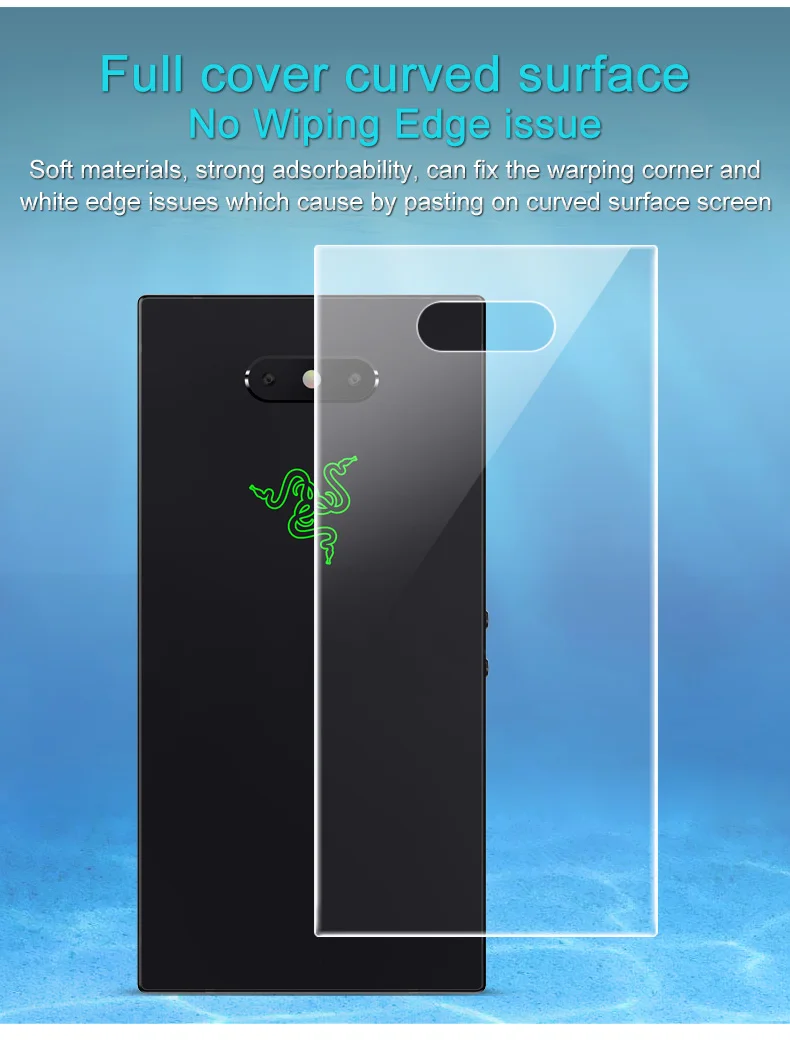 Imak 2 шт./упак. прозрачная Гидрогелевая пленка 3th Gen для razer Phone2 3D полное покрытие Phone