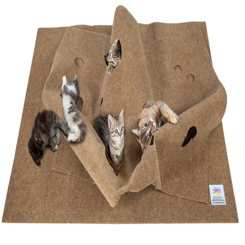 Washable Cat Sniffing Pad Feeding Pet Mat Smell Training Pads Stress Release Nose Work Cats Dogs Blanket | Дом и сад