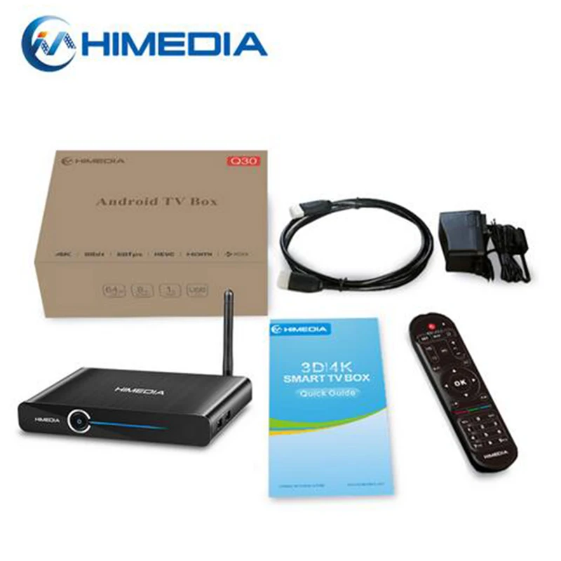 Himedia Q30 Hisilicon HI37980 V200 четырехъядерный 2G 8G Smart Android 7,1 tv Box& Himedia A5 2GB 16GB Медиаплеер H.265 телеприставка