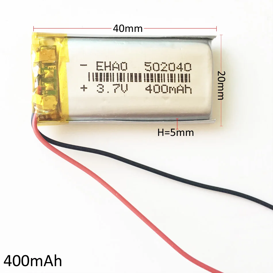 10 шт. литий-полимерные аккумуляторные батарейки 3 7 в 400 мАч для Mp3 GPS PSP селфи-палки