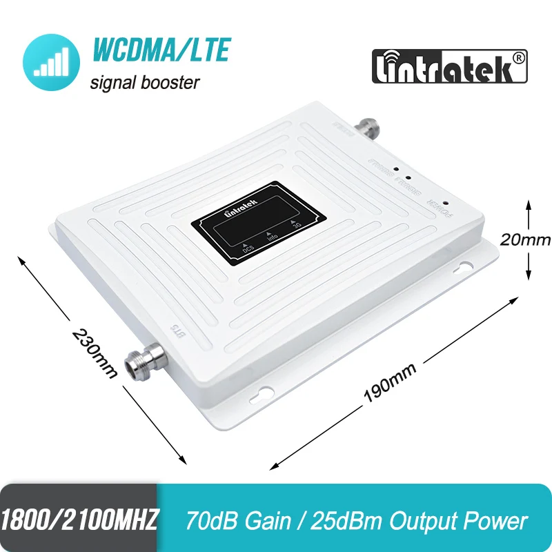 2pcs 30m cable Cell Phone Signal Booster 3G 4G 1800 2100 MHz DCS Band 3 WCDMA 1 Double Repeater LTE Amplifier #9 | Мобильные