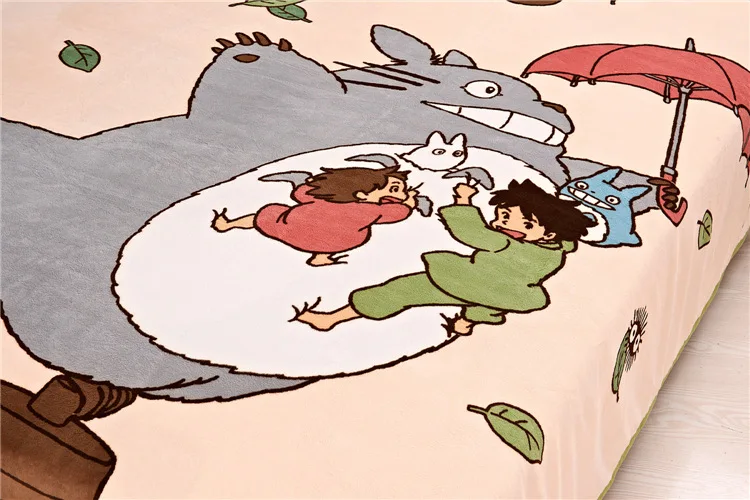 Флисовое одеяло My neighter Totoro коврик банное полотенце детское для сна подарок