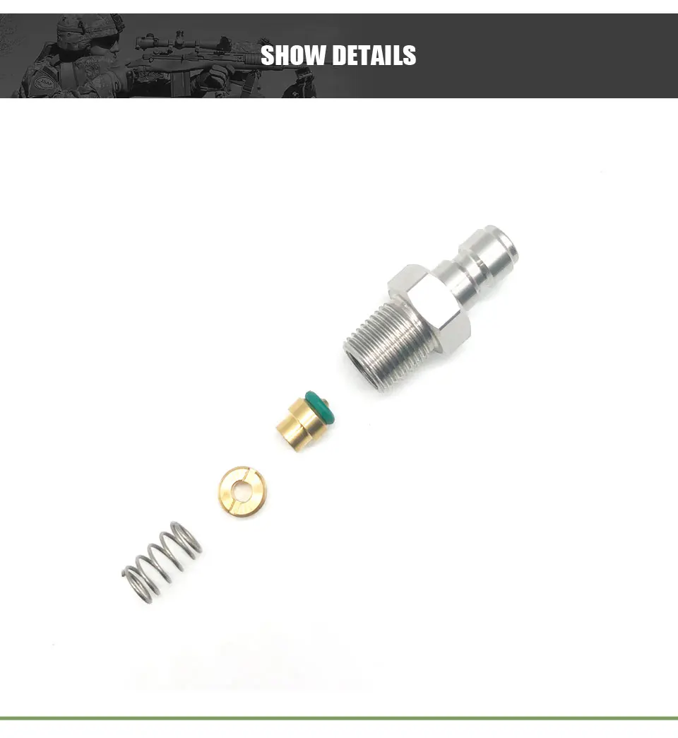 PCP Airforce Air Fillig Nippe One Way Foster из нержавеющей стали заполняющий зонд M10 1/8NPT 1/BSP