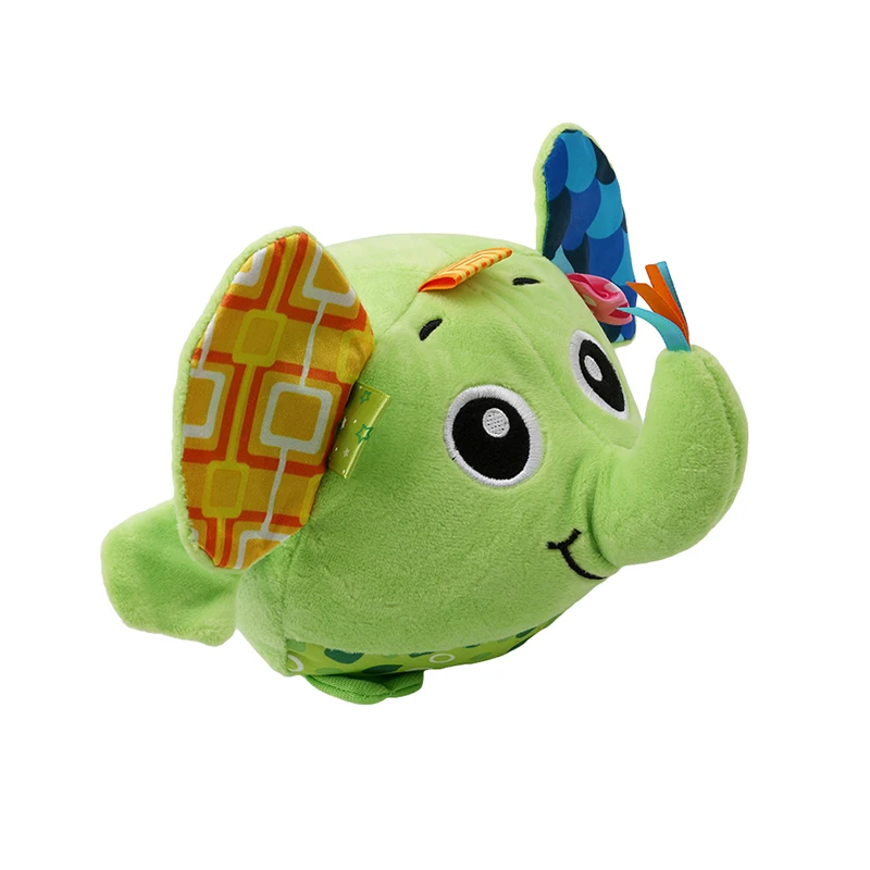 Детский забавный плюшевый мячик для животных мягкая ткань ручная погремушка