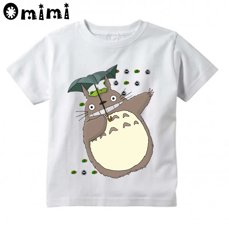 Kids Anime Totoro Design T Shirt Boys/Girls Great Casual Kawaii Short Sleeve Tops Children's Funny T-Shirt