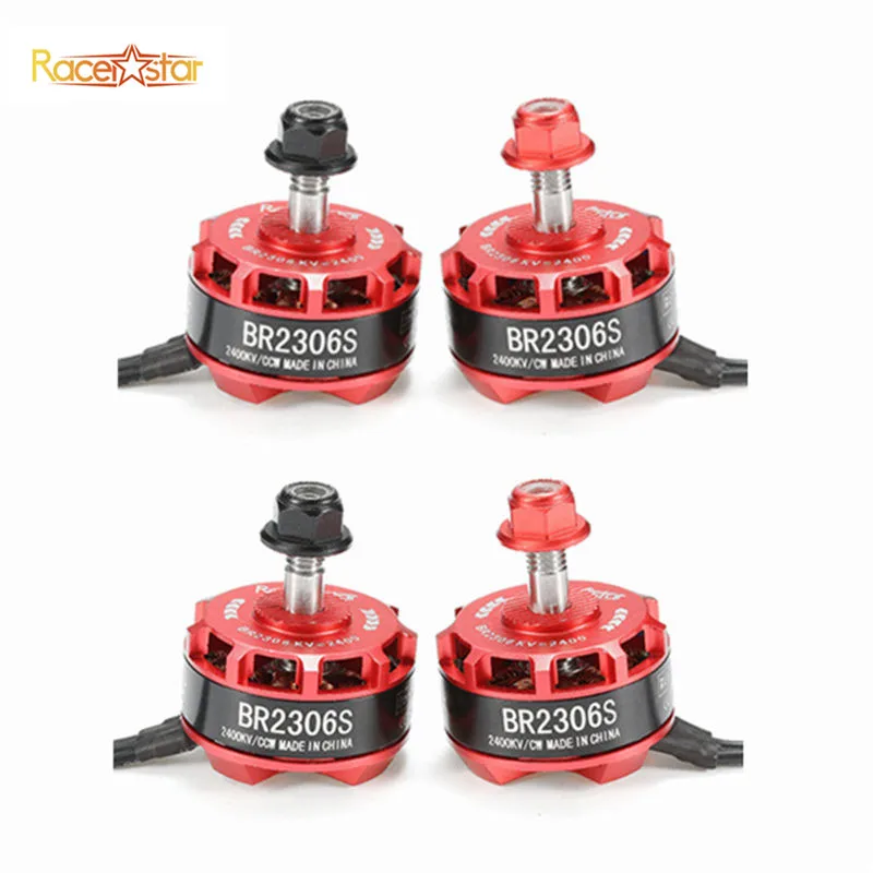 Оригинальный гоночный двигатель Racerstar 2306 BR2306S 2400KV 2-4S бесщеточный для X210 X220 250