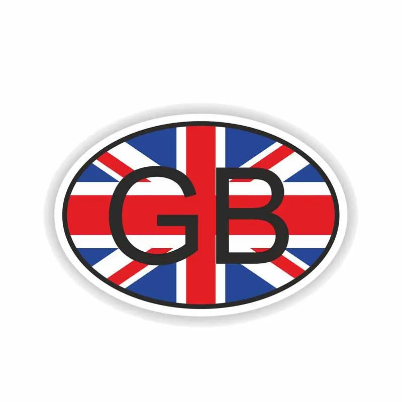 YJZT 13.7CM*9.3CM Creative GB GREAT BRITAIN COUNTRY CODE Car Sticker Reflective PVC Decal 6-0191 | Автомобили и мотоциклы