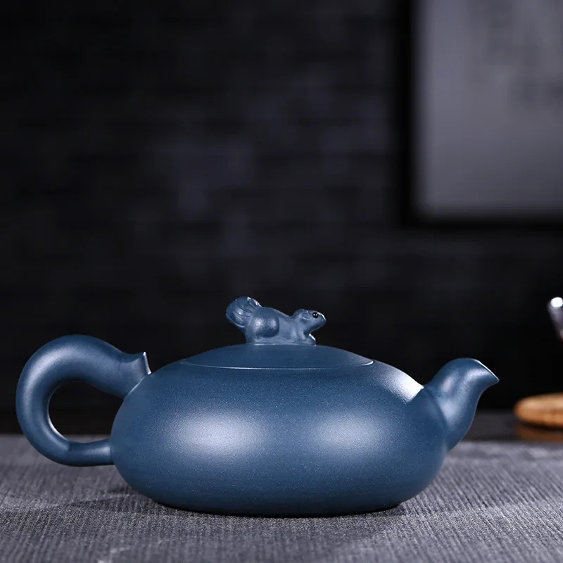 Фиолетовый глиняный горшок Подлинная ручная работа необработанная руда