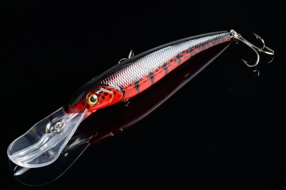 Hengjia жесткий пластик рыболовные приманки Искусственные воблеры Дайвинг Swimbaits PESCA рыболовные снасти 1 шт