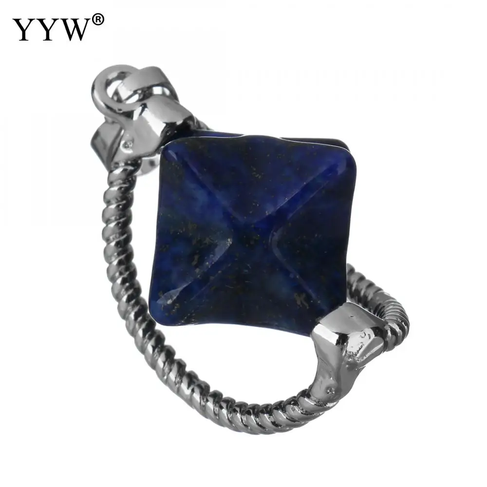 YYW новый маленький кулон из натурального камня аметисты Lapis Lazuli Розовый