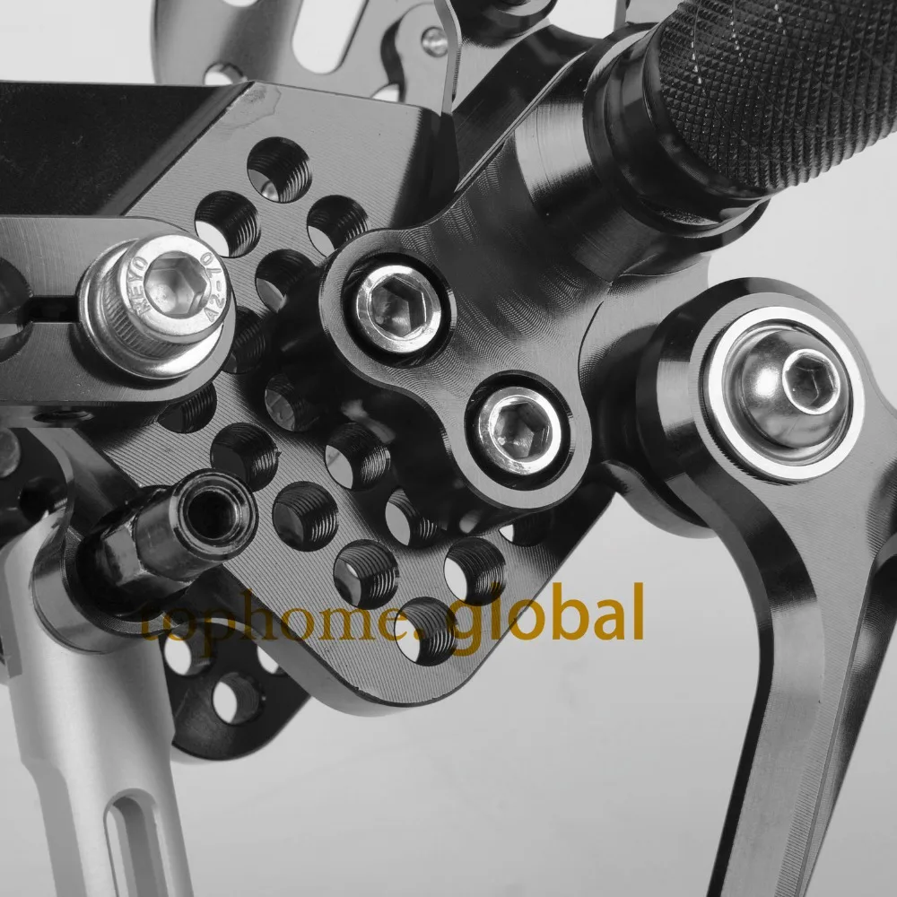 Черные Запчасти для мотоциклов ЧПУ комплекты задних ножек колышки задний Набор