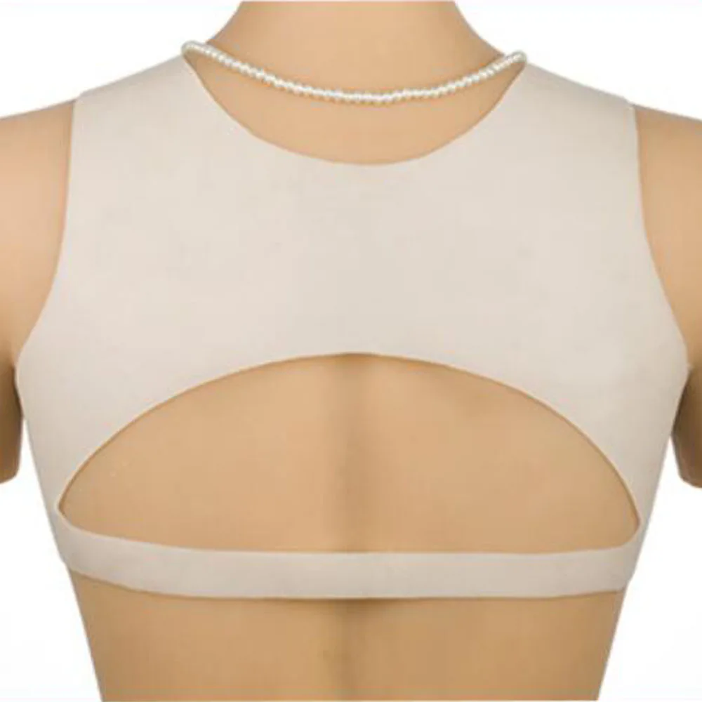Новый дизайн цельный бюстгальтер с открытой спиной грудь Реалистичная