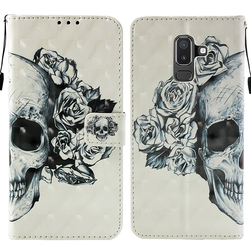 PU Leather Soft TPU Flip Wallet Case for Samsung Galaxy J8 2018 Mobile Phone Bag For J2 Cover J4 J6 | Мобильные телефоны и
