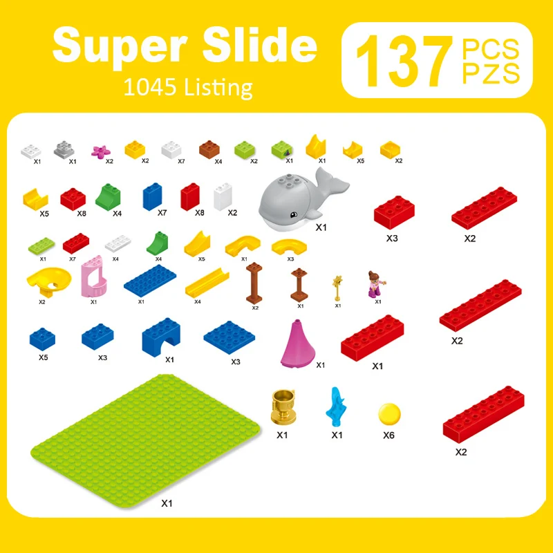 Sytopia Super Slide Marbles детские безопасные строительные блоки большого размера обучающая игрушка для ребенка подарок Игрушка совместима с Duploe