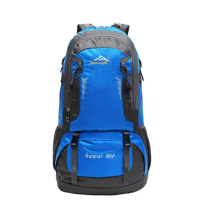 Blue Открытый спортивный рюкзак 60л профессиональная альпинистская сумка дорожный рюкзак походный рюкзак для мужчин и женщин Sofeback - Цвет: Blue
