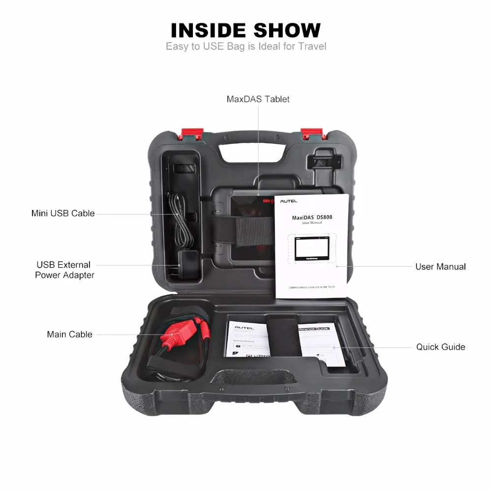 AUTEL Maxidas DS808 автомобильный диагностический инструмент OBD2 сканер полная система wifi ключ кодирования такой же, как MS906 PK ds708 код ридер