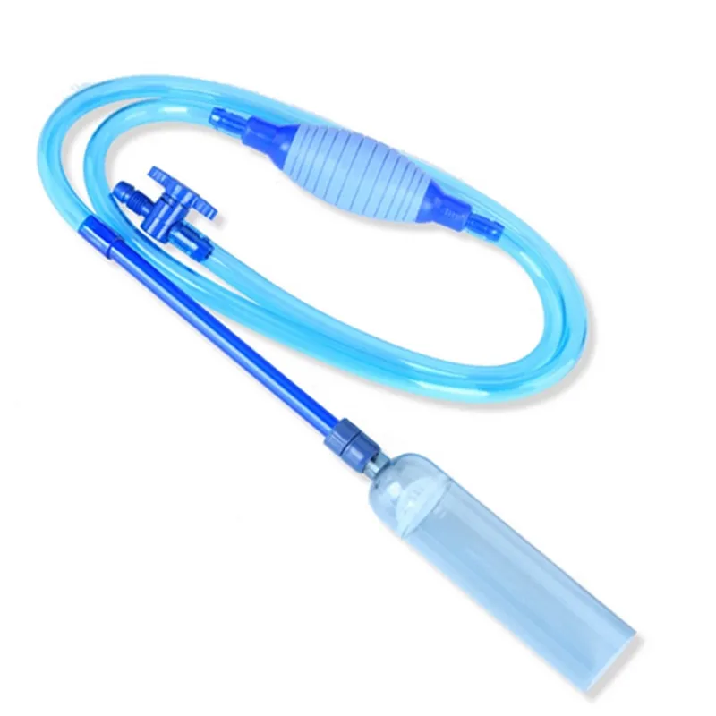 Очиститель щебня для аквариума сифон инструменты очистки полуавтоматический